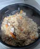 もち麦と鶏むね肉の炊き込みご飯