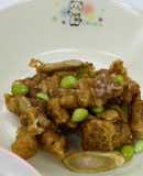 学校給食レシピ☆チキンチキンごぼう