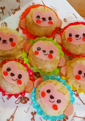 2016年干支 さる申のおにぎり-レシピのメイン写真