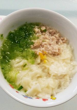 ベビー雑煮　餅のかわりはワンタン-レシピのメイン写真