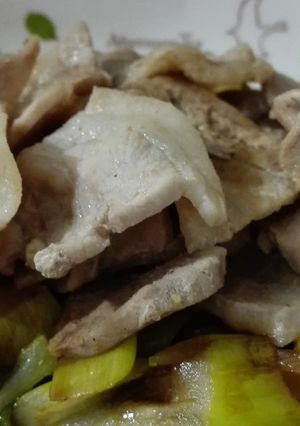 簡単☆豚肉とたっぷりネギの酢醤油かけ-レシピのメイン写真