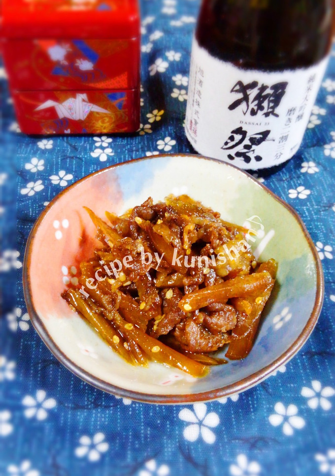 くにしゃんの牛肉と牛蒡のしぐれ煮♪-レシピのメイン写真