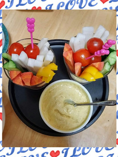 ❄♥野菜ステック♥❄マヨ味噌ディップ-レシピのメイン写真