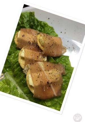 せんべいで！生ハム巻き巻き！-レシピのメイン写真
