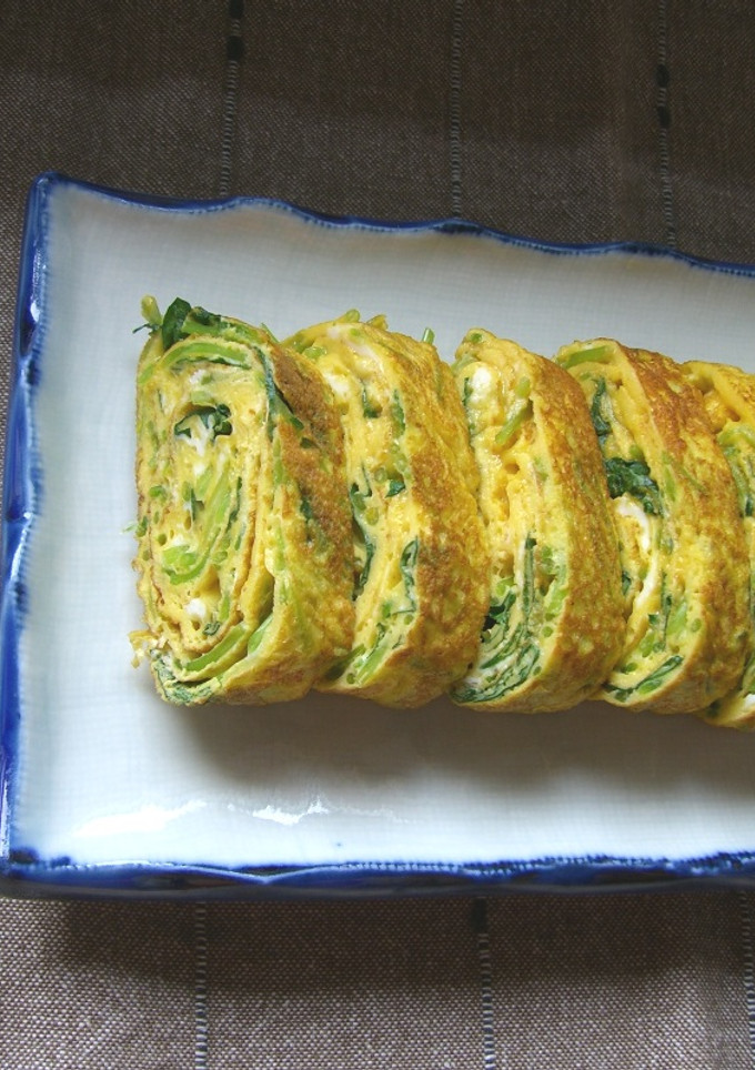 三つ葉の卵焼き-レシピのメイン写真