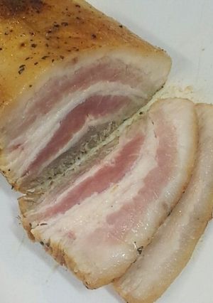 豚ばらブロック肉の簡単塩ロースト-レシピのメイン写真