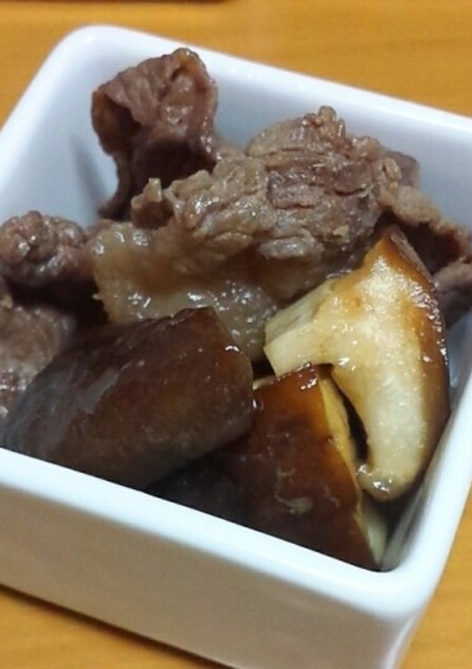 牛肉と椎茸の甘辛旨煮-レシピのメイン写真