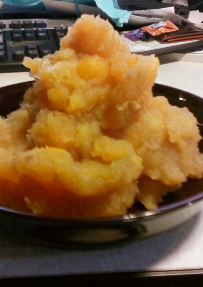 栗甘露煮瓶と炊飯器さつまいもで栗きんとん-レシピのメイン写真