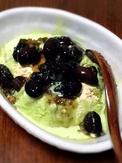 アイスに黒豆ときな粉♪-レシピのメイン写真
