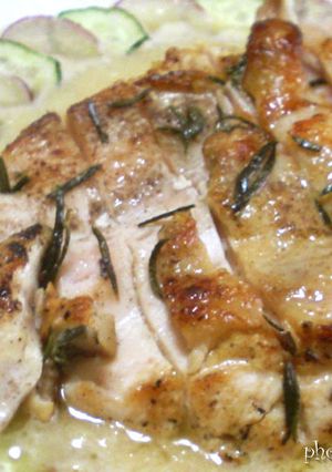 チキンの香草焼きオニオンソース-レシピのメイン写真