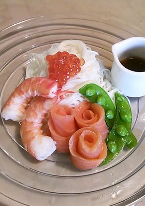 桃色海鮮麺-レシピのメイン写真