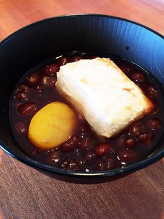 ゆであずき缶でぜんざい(おしるこ)-レシピのメイン写真