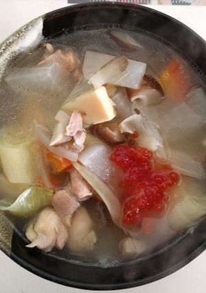 あっさり塩ベースのお雑煮-レシピのメイン写真