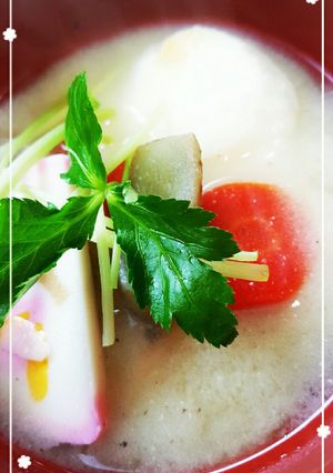 関西 白味噌お雑煮-レシピのメイン写真