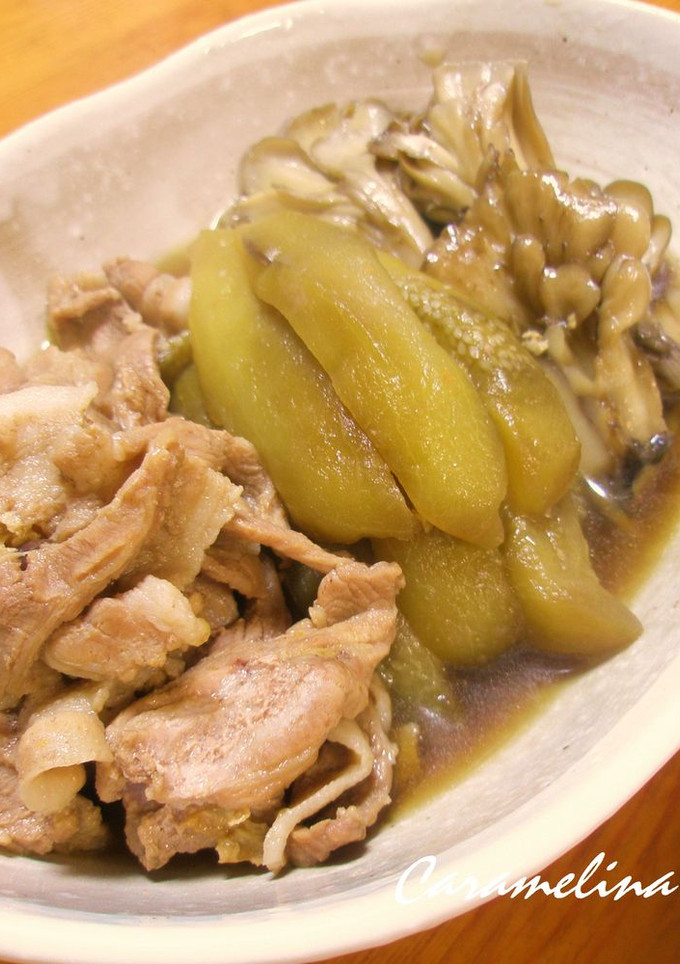 豚肉となすと舞茸の煮物-レシピのメイン写真