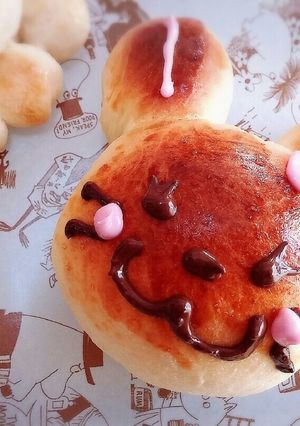 ♡ どうぶつパン ( hb )-レシピのメイン写真