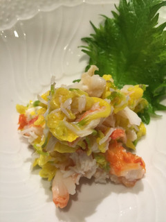 蟹と菊の花の酢の物-レシピのメイン写真