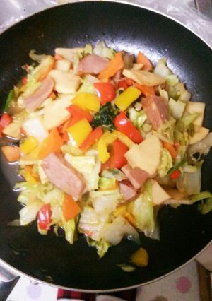 新年☆カラフル野菜炒め♪-レシピのメイン写真