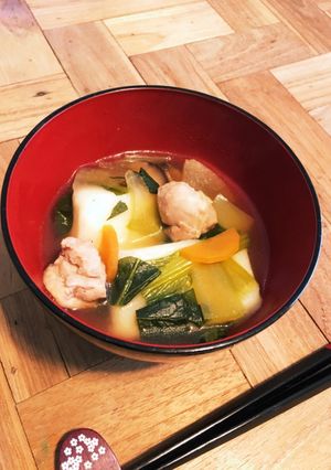 お餅は焼かずに！我が家のお雑煮♡-レシピのメイン写真