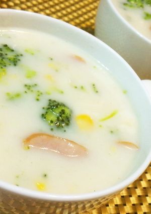 じゃが芋とウインナーのクリームスープ♪-レシピのメイン写真