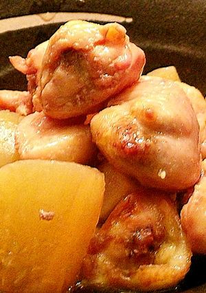 大根とぼんじり煮物-レシピのメイン写真