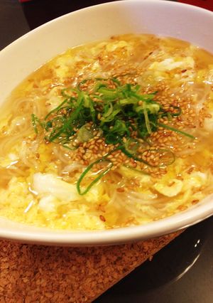 夜食に♪お腹に優しいラーメン風そうめん-レシピのメイン写真