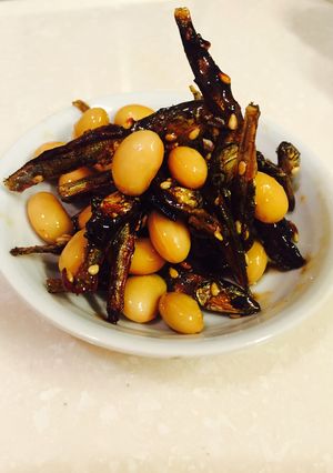おせちリメイク☆田作りと大豆の甘辛和え-レシピのメイン写真