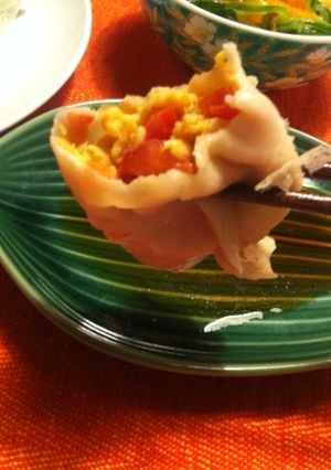 餃子の餡＊トマトと卵＊-レシピのメイン写真