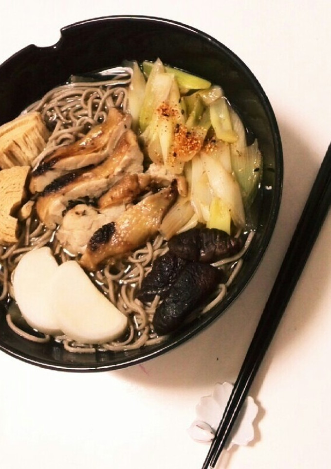鶏をやきつけて、南蛮そば-レシピのメイン写真