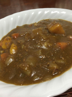 合挽きミンチ、かぼちゃ、根菜のカレー-レシピのメイン写真