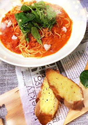 クリーミ〜★蟹のトマトクリームパスタ-レシピのメイン写真