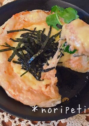 簡単♡カリッ♪もちっ〜明太マヨお餅ピザ♡-レシピのメイン写真
