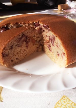 ☆炊飯器とHMで金時豆煮のケーキ☆-レシピのメイン写真