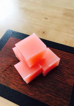 お正月にぴったり！ ピンクのりんご羊羹-レシピのメイン写真