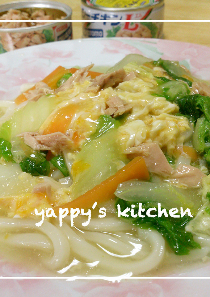 シーチキンと白菜のとろとろあんかけうどん-レシピのメイン写真