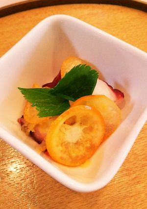 酢蛸と生食用きんかんの和え物-レシピのメイン写真