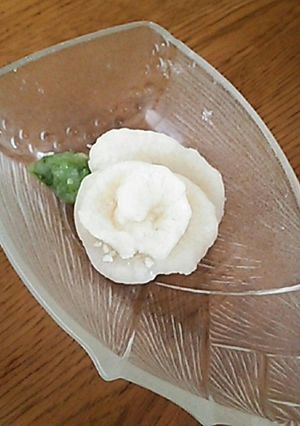 切り餅から咲いたローズ和菓子-レシピのメイン写真
