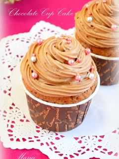 バレンタイン❤︎チョコカップケーキ-レシピのメイン写真