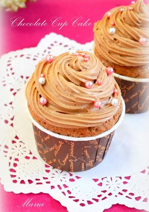 バレンタイン❤︎チョコカップケーキ-レシピのメイン写真