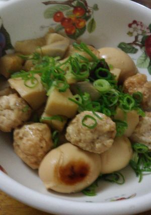 鶏団子と卵の「親子煮」-レシピのメイン写真