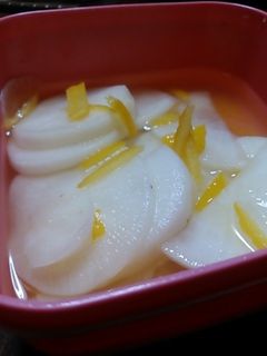 大根の柚子風味甘酢漬け-レシピのメイン写真