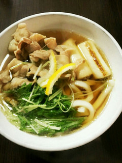 簡単!豚しゃぶ肉!ゆず風味!肉うどん-レシピのメイン写真