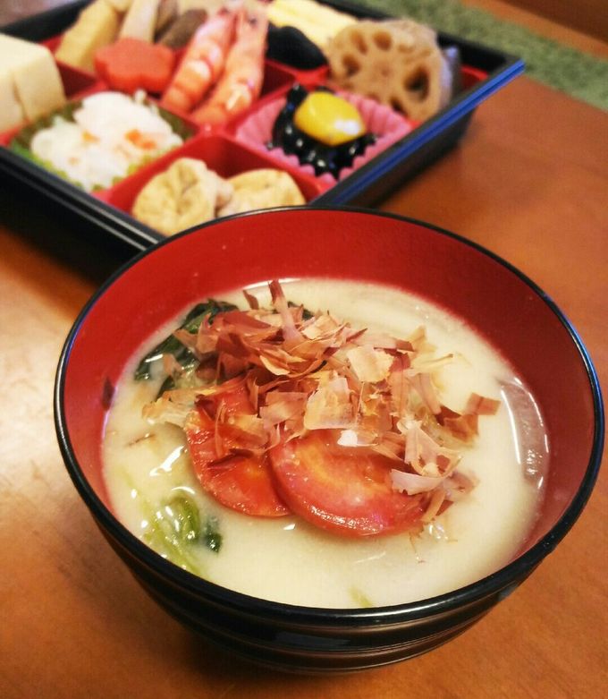 関西風！白味噌のお雑煮-レシピのメイン写真