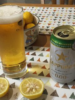 ノンアルビールで柚子ビアカクテル-レシピのメイン写真