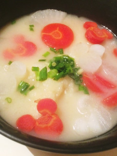 関西風 白味噌のヘルシー雑煮☆-レシピのメイン写真