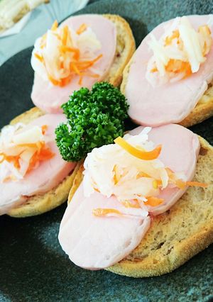おせちリメイク！オープンサンド♪-レシピのメイン写真