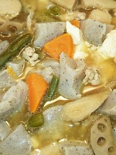 簡単!お節の残りの煮しめで豚汁-レシピのメイン写真