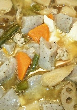 簡単！お節の残りの煮しめで豚汁-レシピのメイン写真