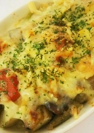 スープの素でかんたん♪おせちでグラタン-レシピのメイン写真
