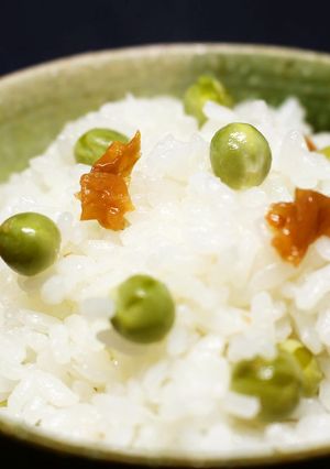 ホクホクっとしたうすい豆の梅ご飯-レシピのメイン写真